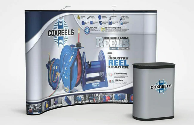 Competitive Edge A professional booth design gives you a competitive edge. It shows that you are serious about your business and willing to invest in high-quality marketing efforts, setting you apart from competitors with less impressive displays.